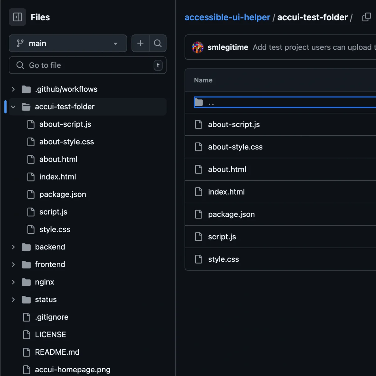 Github accordion example