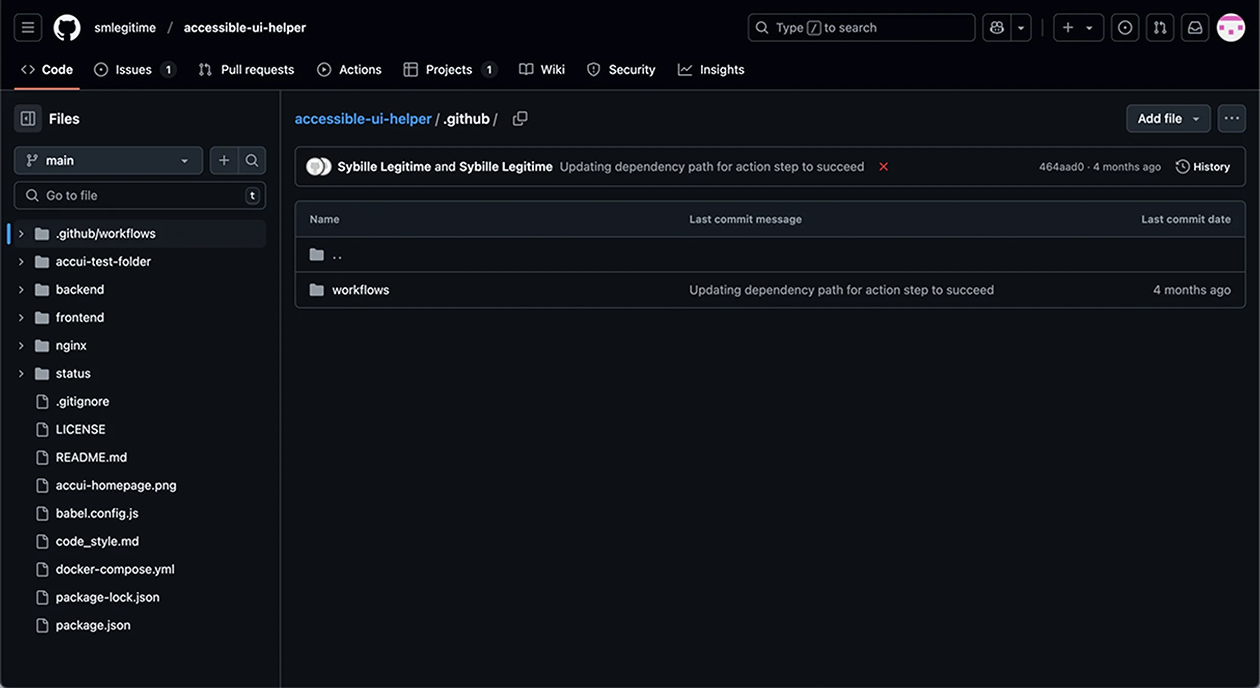 Github Accordion