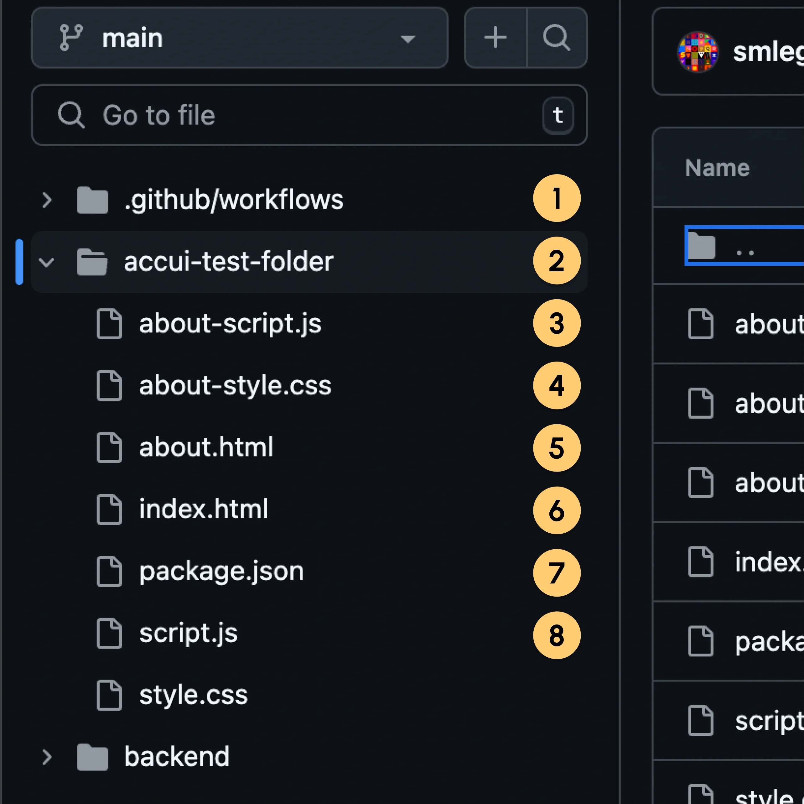 Github Focus Order