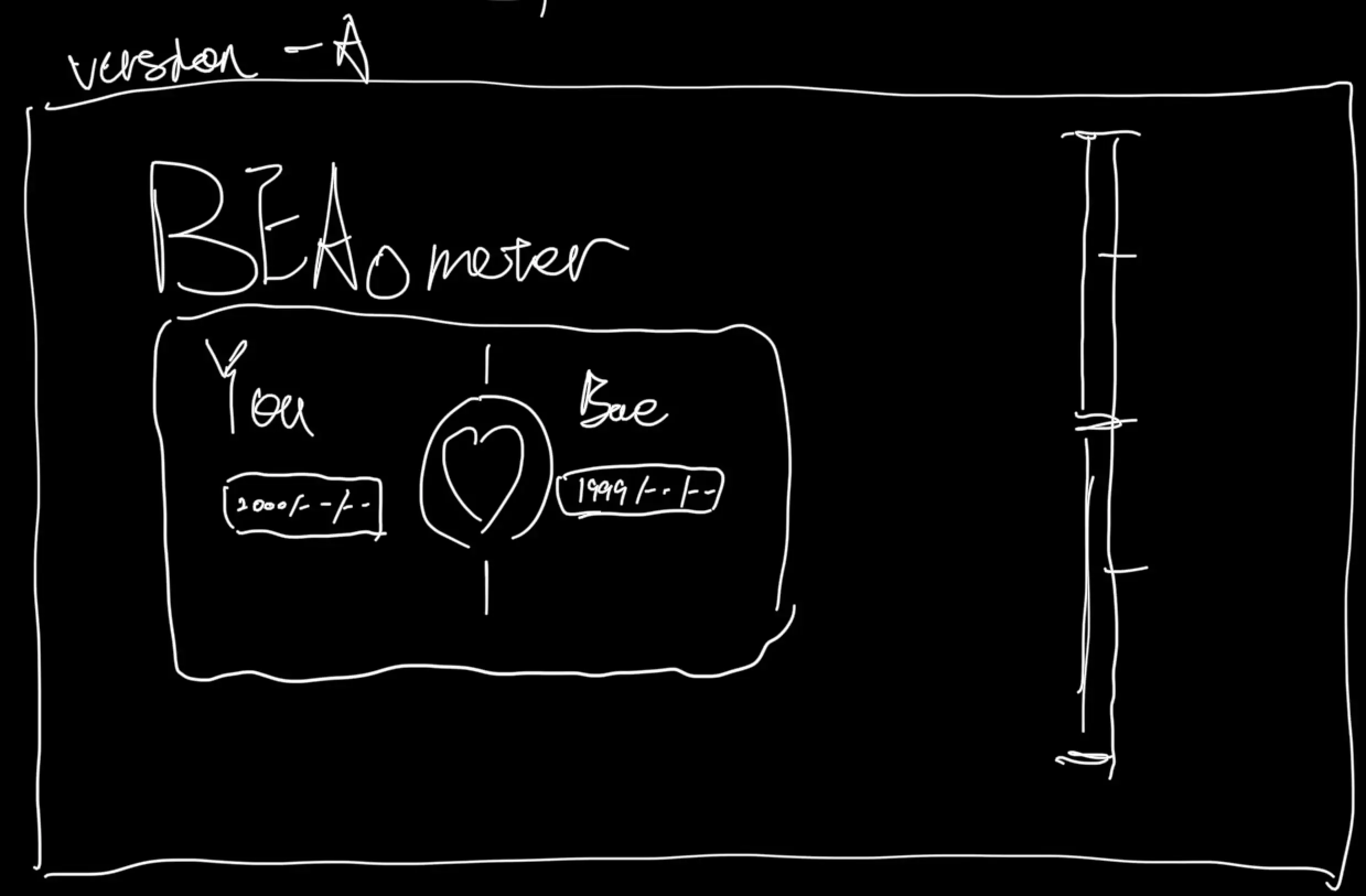 Baeometer HandDrawn wireframe1