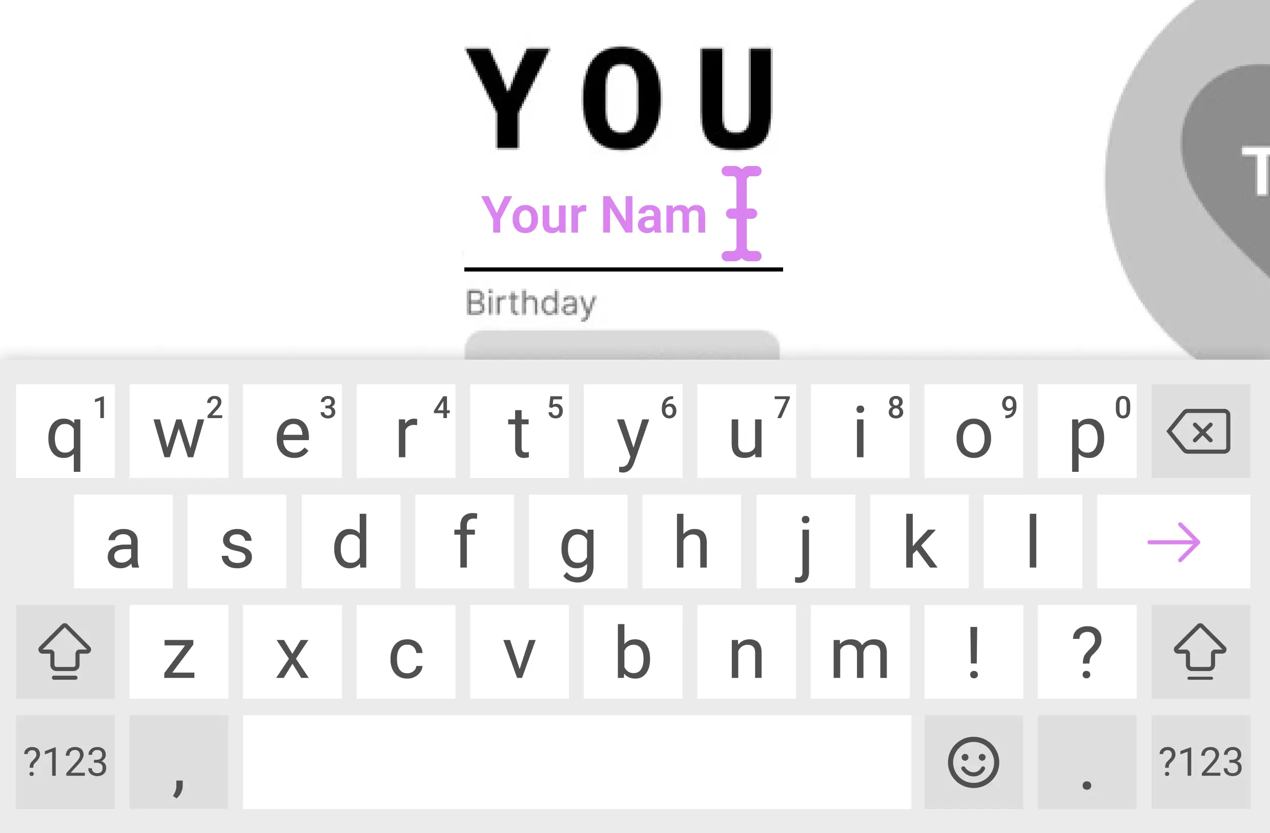 type image